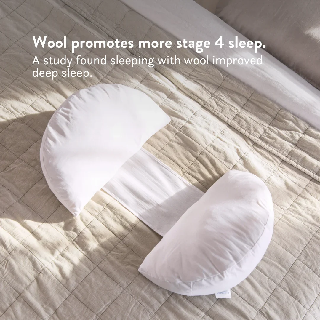 Back & Bump Pillow with British Wool Filling - Pregnancy Cushion - Image 5
