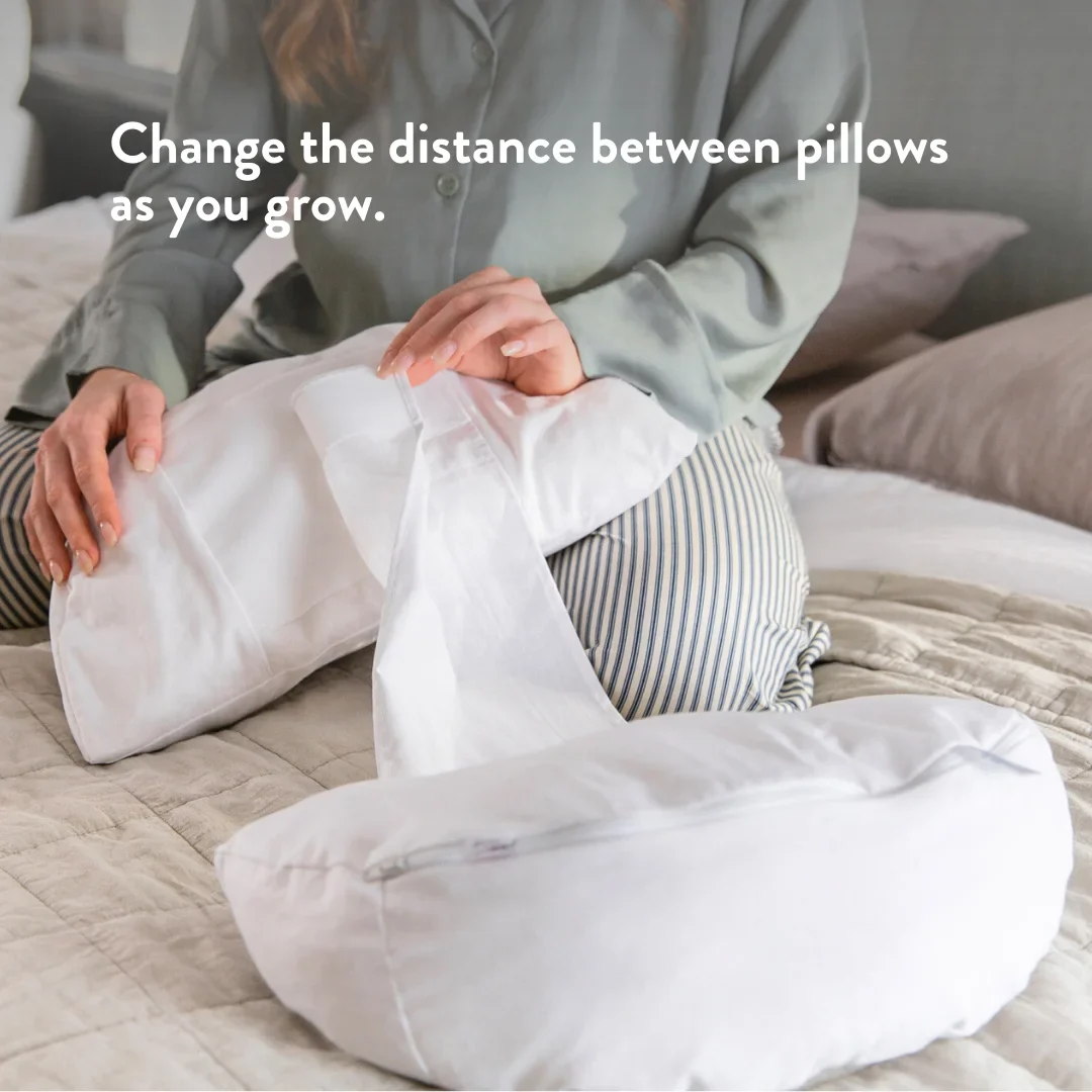 Back & Bump Pillow with British Wool Filling - Pregnancy Cushion - Image 7