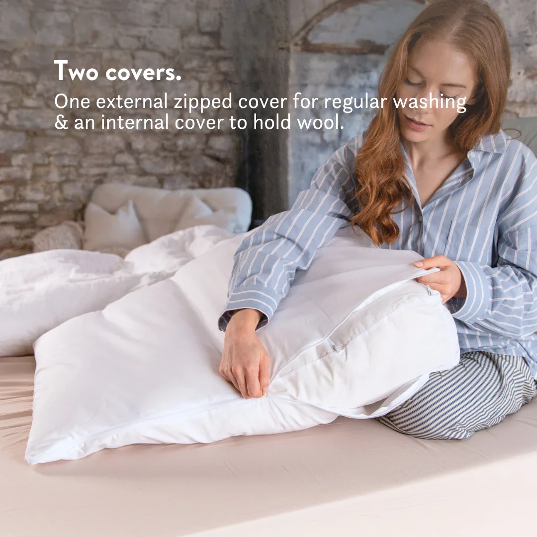British Wool Bed Wedge Pillow - Image 4