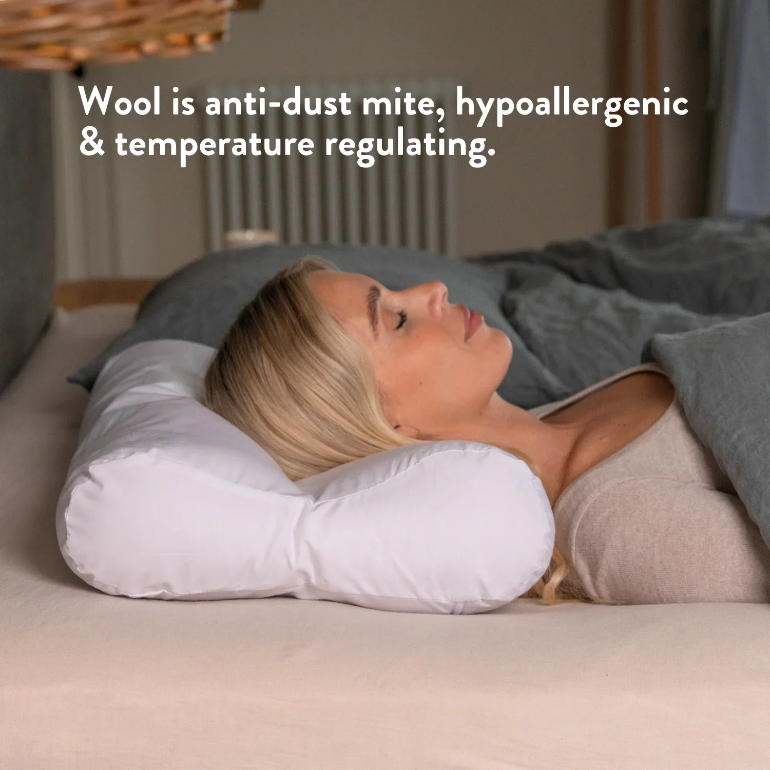 British Wool Contour Pillow - Anti-Snoring - Image 6