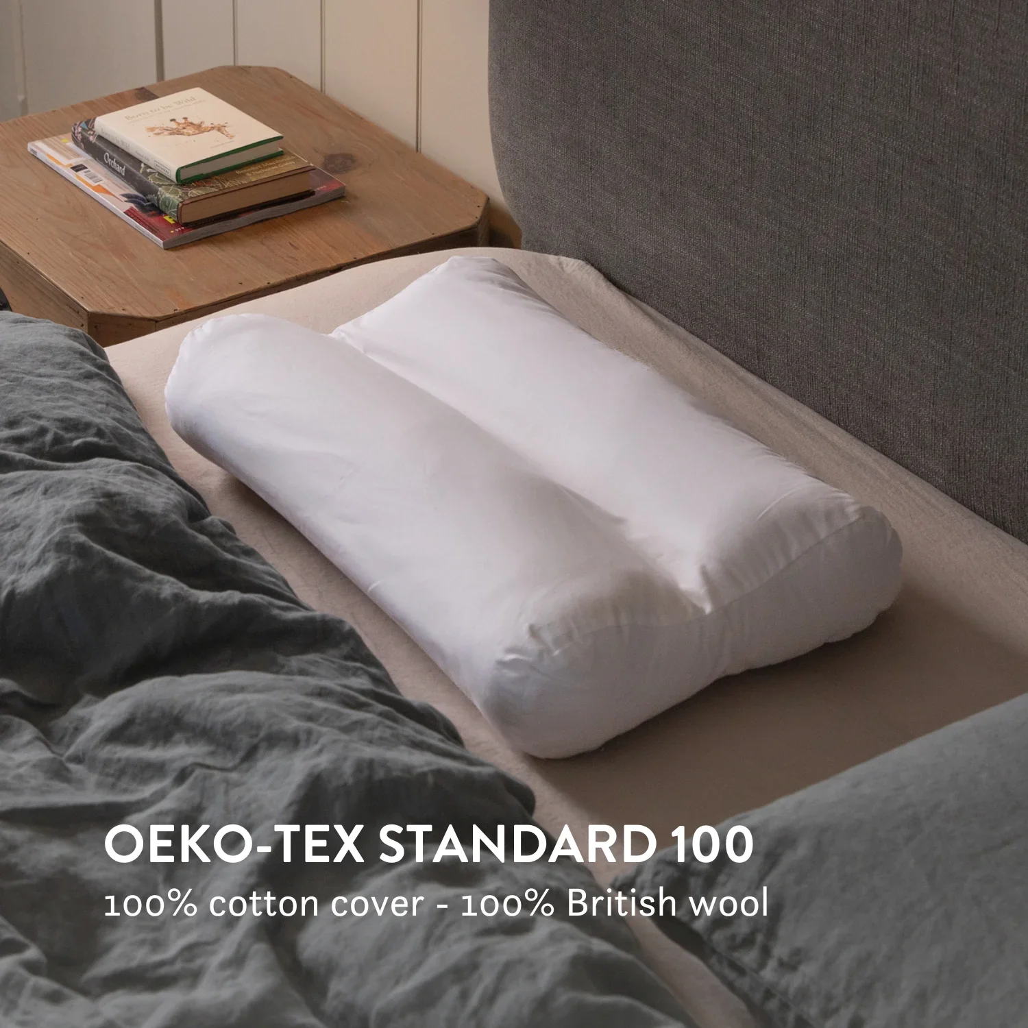 British Wool Contour Pillow - Anti-Snoring - Image 9