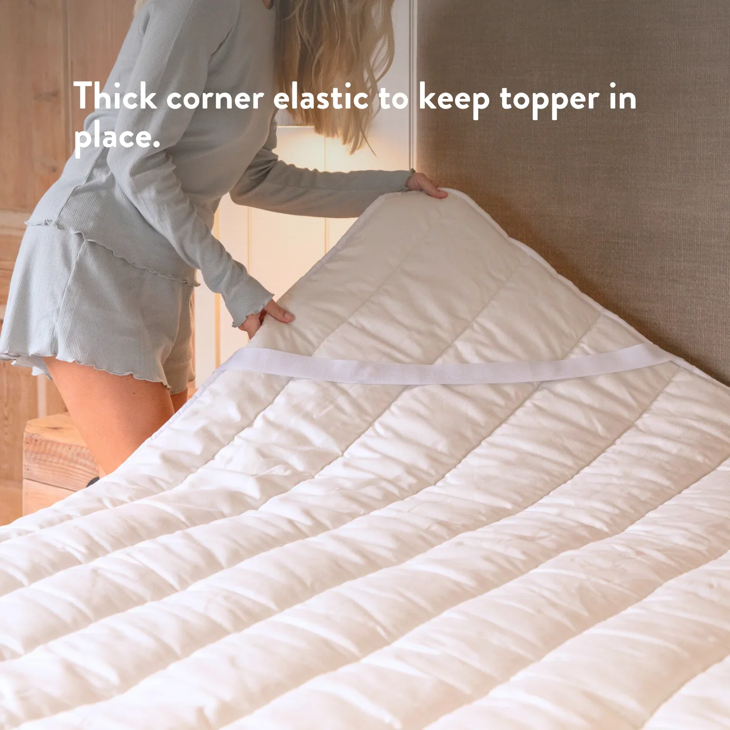 Natural 100% British Wool Mattress Topper - Image 4