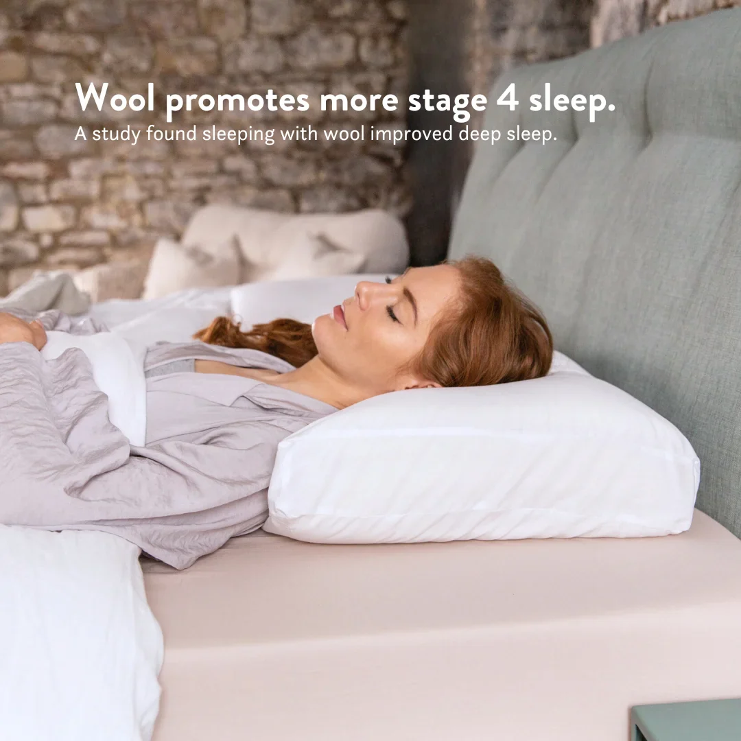 Height Adjustable British Wool Pillow - Image 6