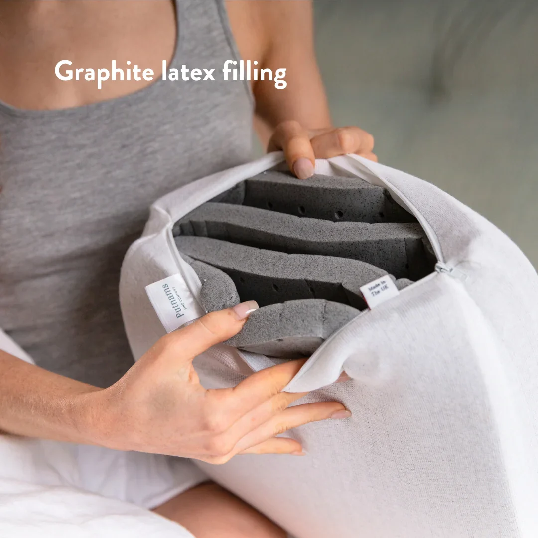 Graphite Latex Pillow - Height Adjustable - Image 6