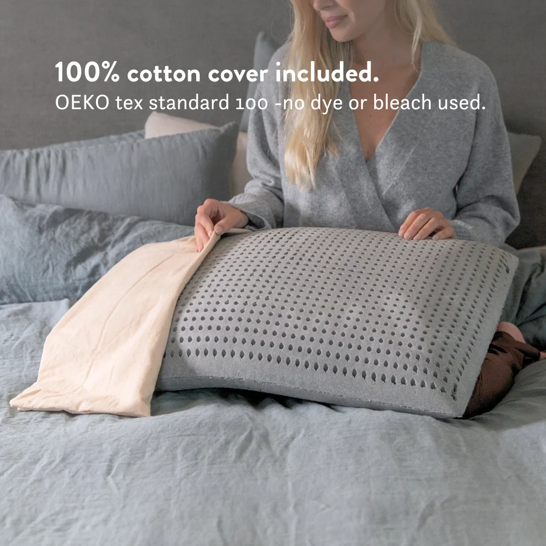 Graphite Latex Pillow & Wool Duvet Set - Bundle - Image 11