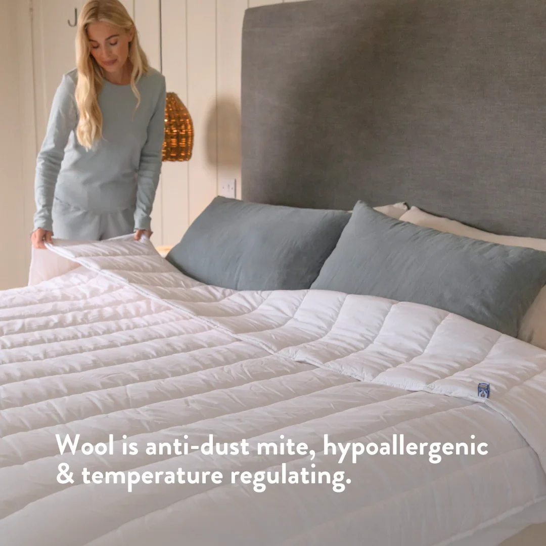 Graphite Latex Pillow & Wool Duvet Set - Bundle - Image 5