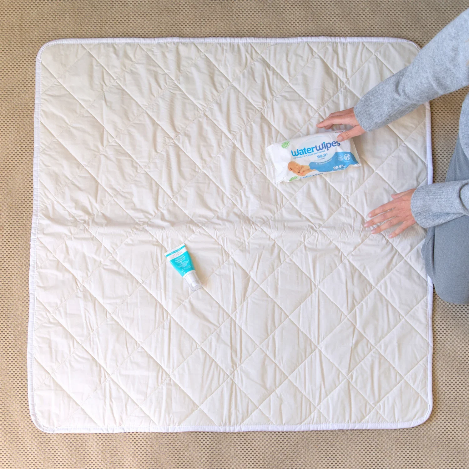 Organic Baby Playmat - 100% Cotton & Washable British Wool - Image 5