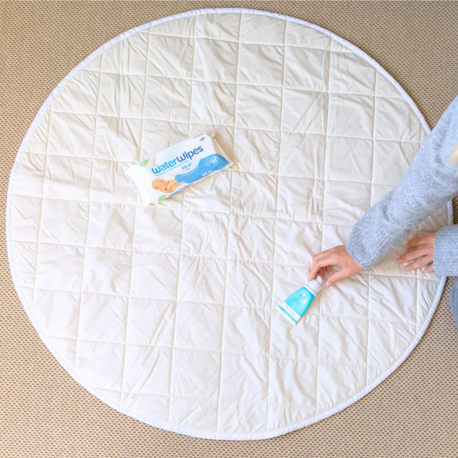 Organic Baby Playmat - 100% Cotton & Washable British Wool - Image 6