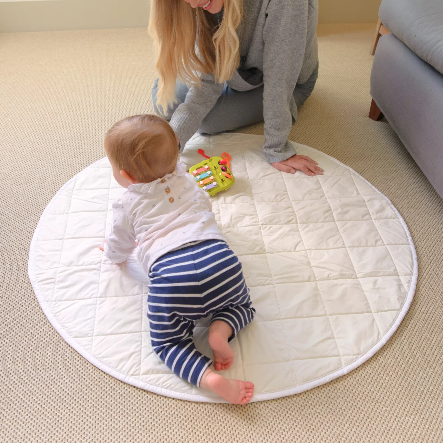 Organic Baby Playmat - 100% Cotton & Washable British Wool - Image 8