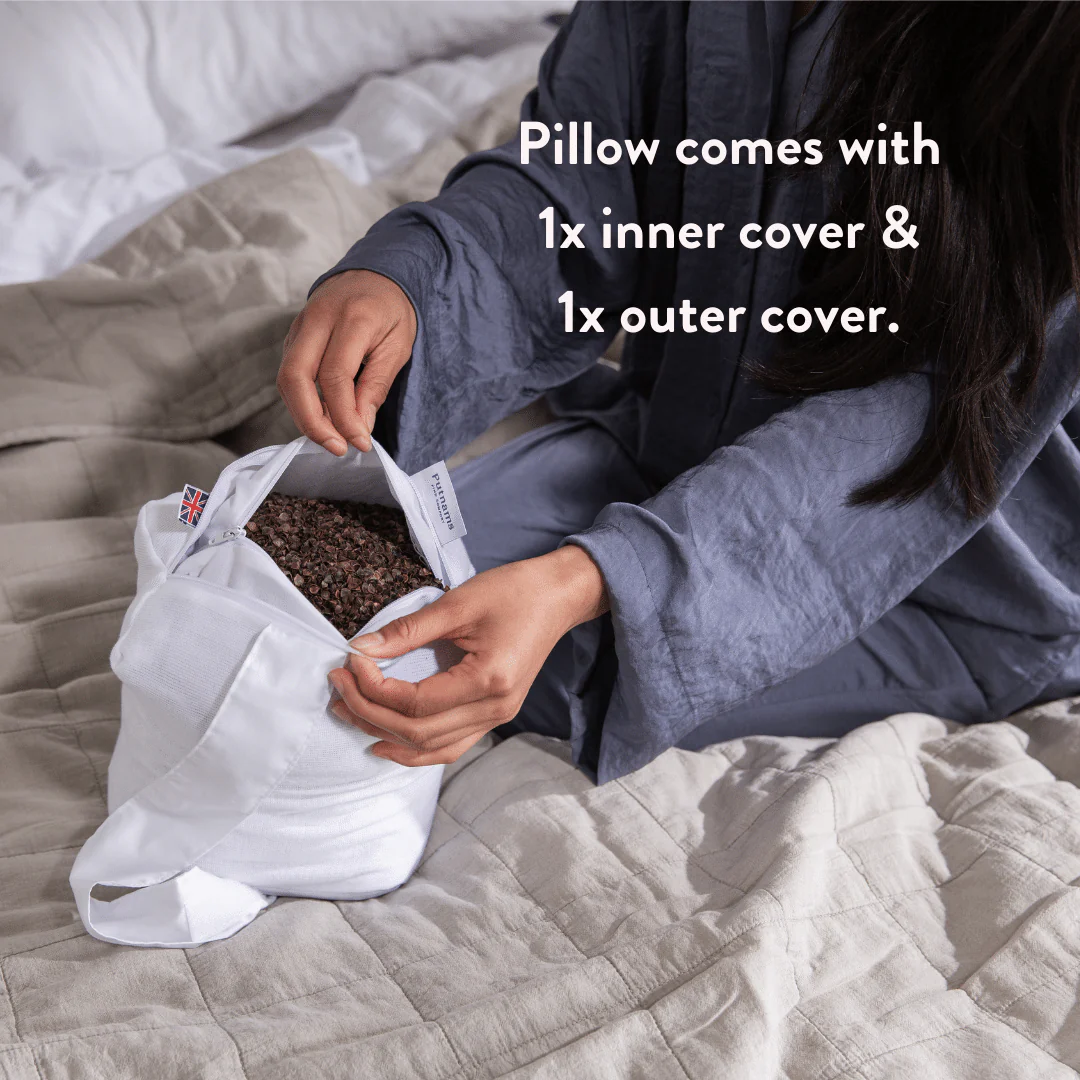 Organic Buckwheat Hulls Knee Pillow - Image 8