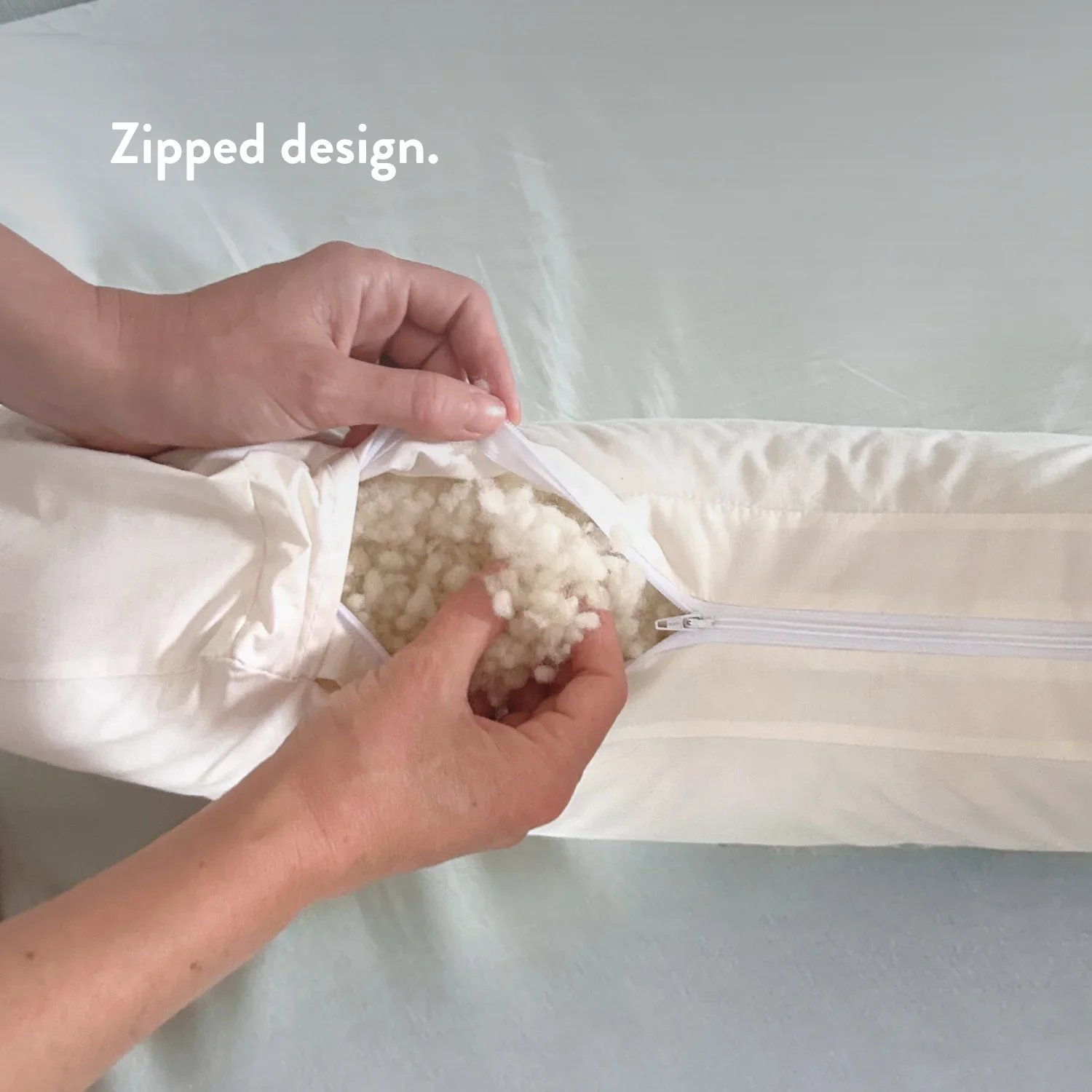 Organic Cotton Nursing Pillow Cover - Image 3