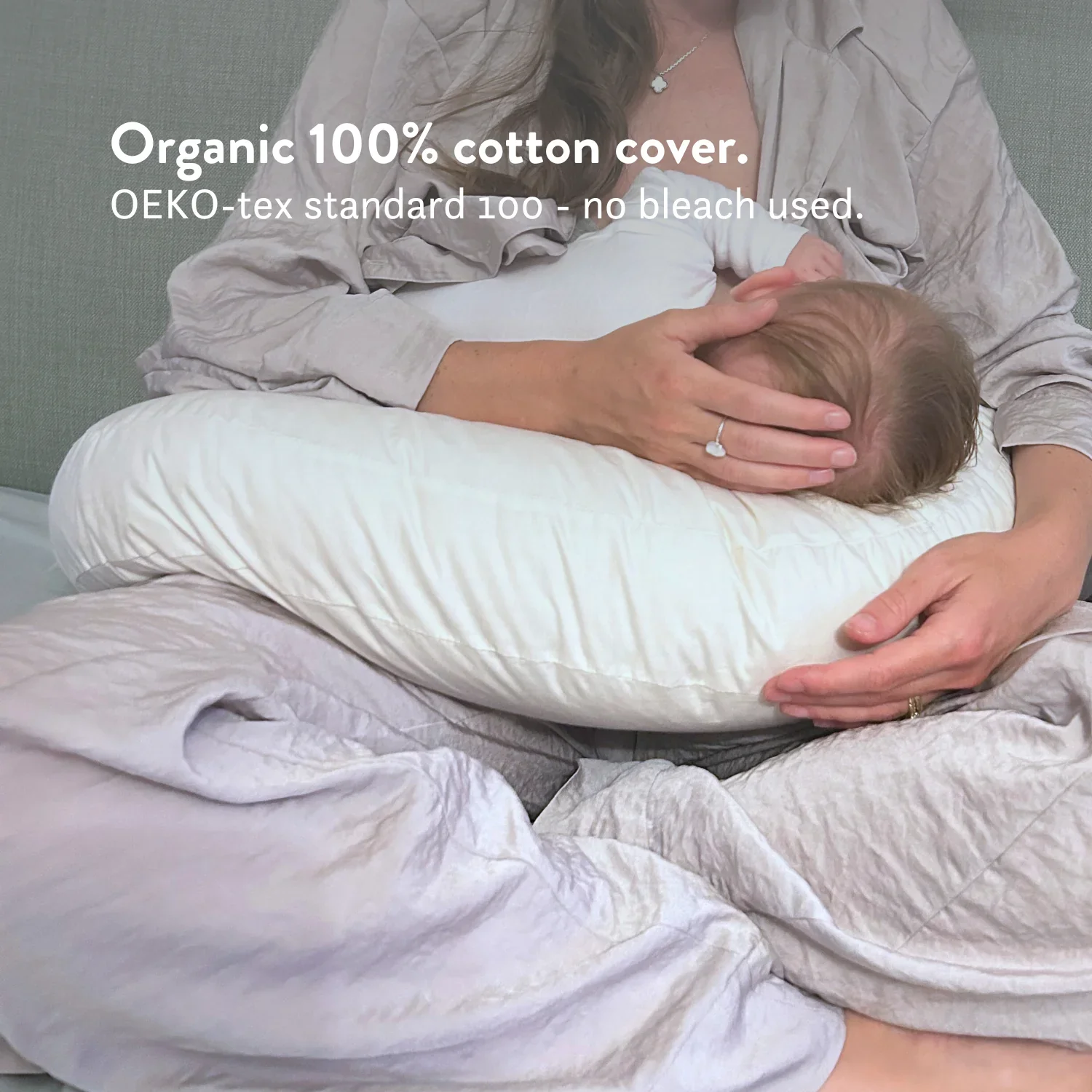 Organic Cotton Nursing Pillow Cover - Image 4