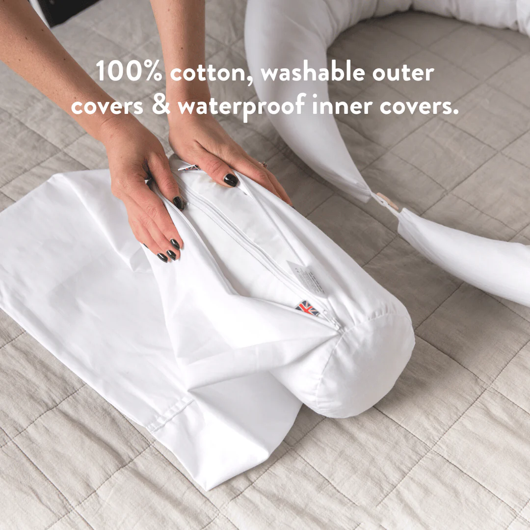 4-in-1 Pregnancy & Feeding Cushion - British Wool - 100% Cotton Cover - Image 10