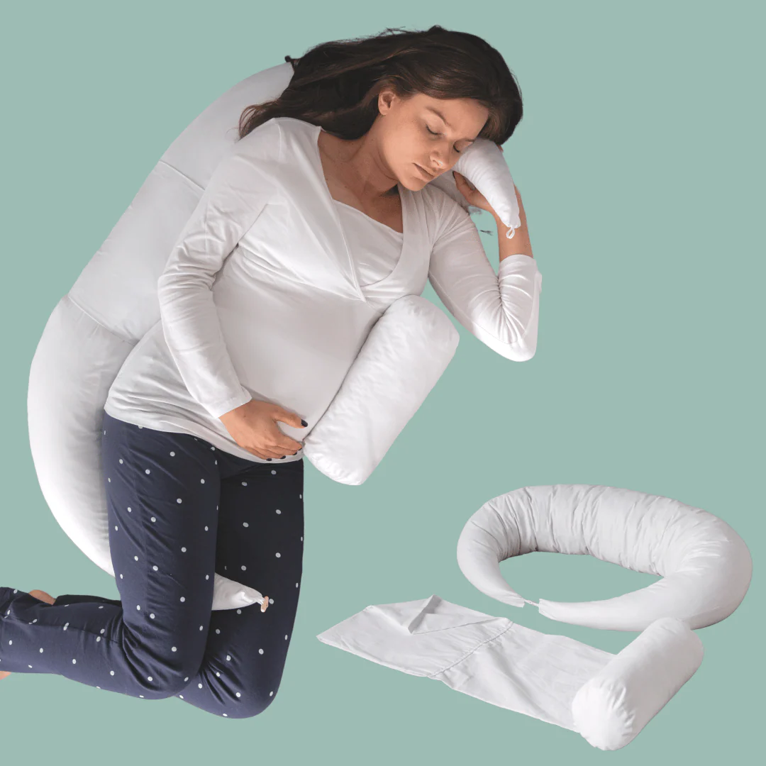 4-in-1 Pregnancy & Feeding Cushion - British Wool - 100% Cotton Cover - Image 11