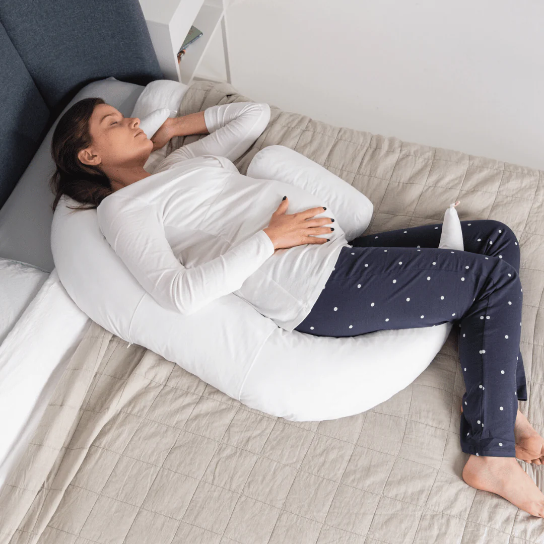 4-in-1 Pregnancy & Feeding Cushion - British Wool - 100% Cotton Cover - Image 3
