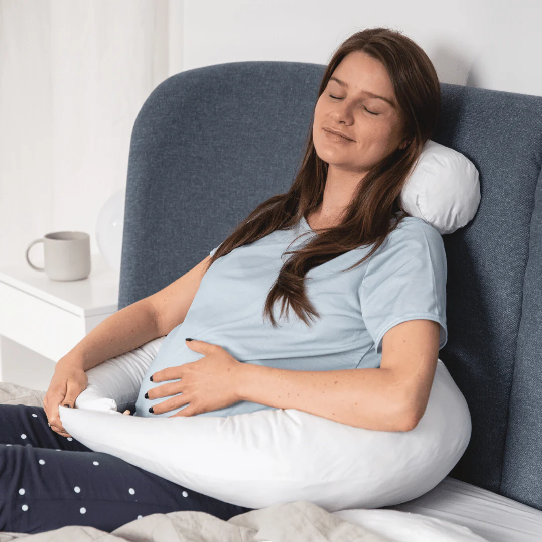 4-in-1 Pregnancy & Feeding Cushion - British Wool - 100% Cotton Cover - Image 4