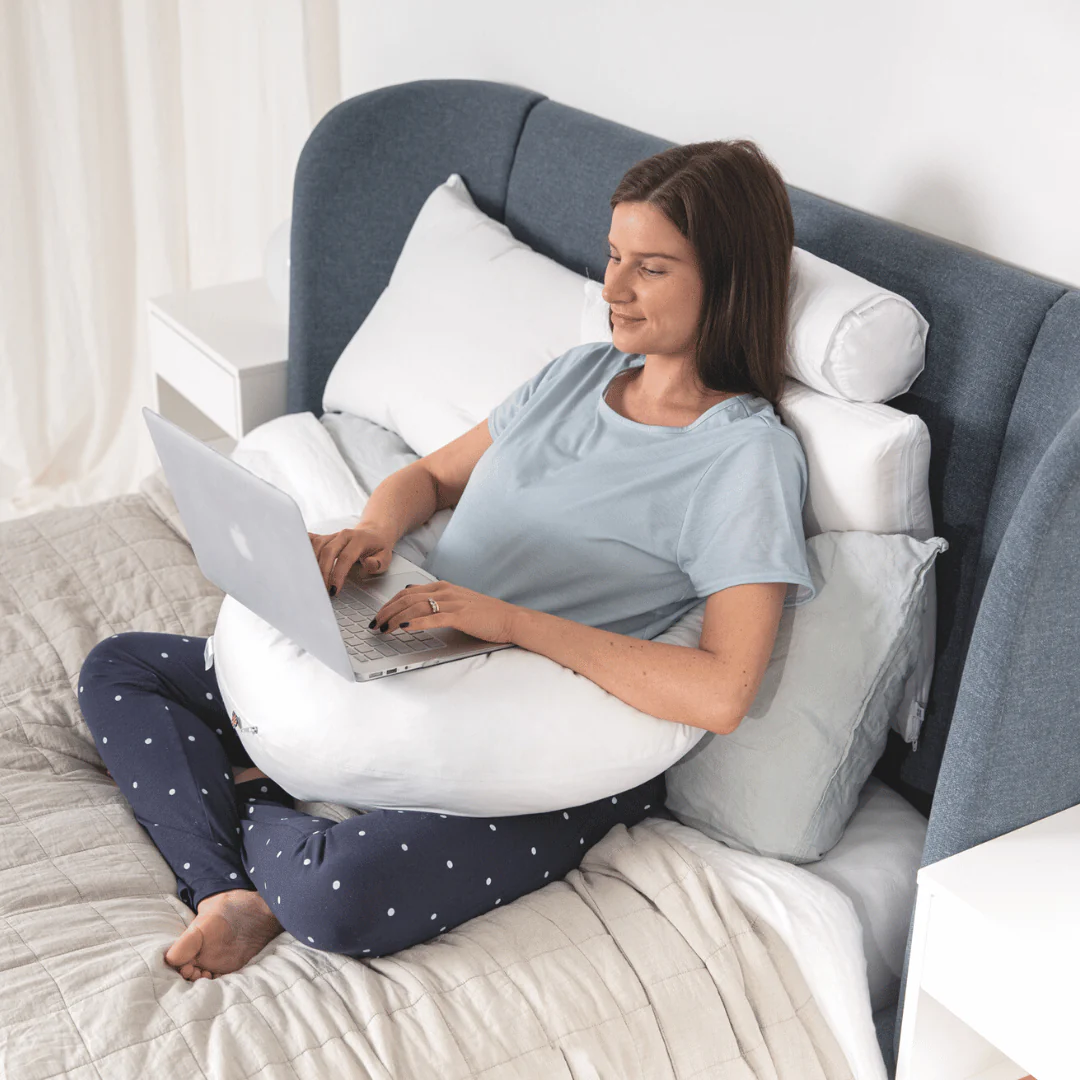 4-in-1 Pregnancy & Feeding Cushion - British Wool - 100% Cotton Cover - Image 5
