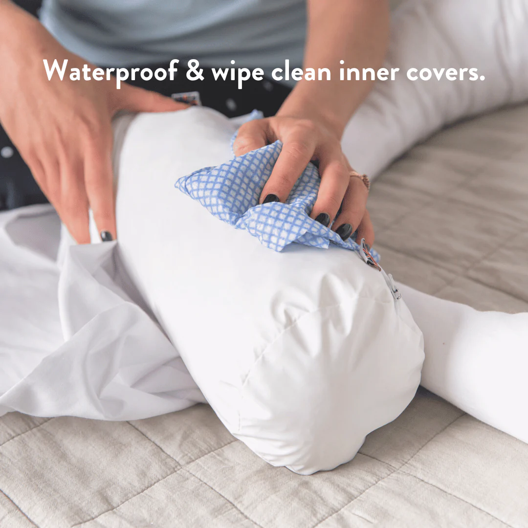 4-in-1 Pregnancy & Feeding Cushion - British Wool - 100% Cotton Cover - Image 9