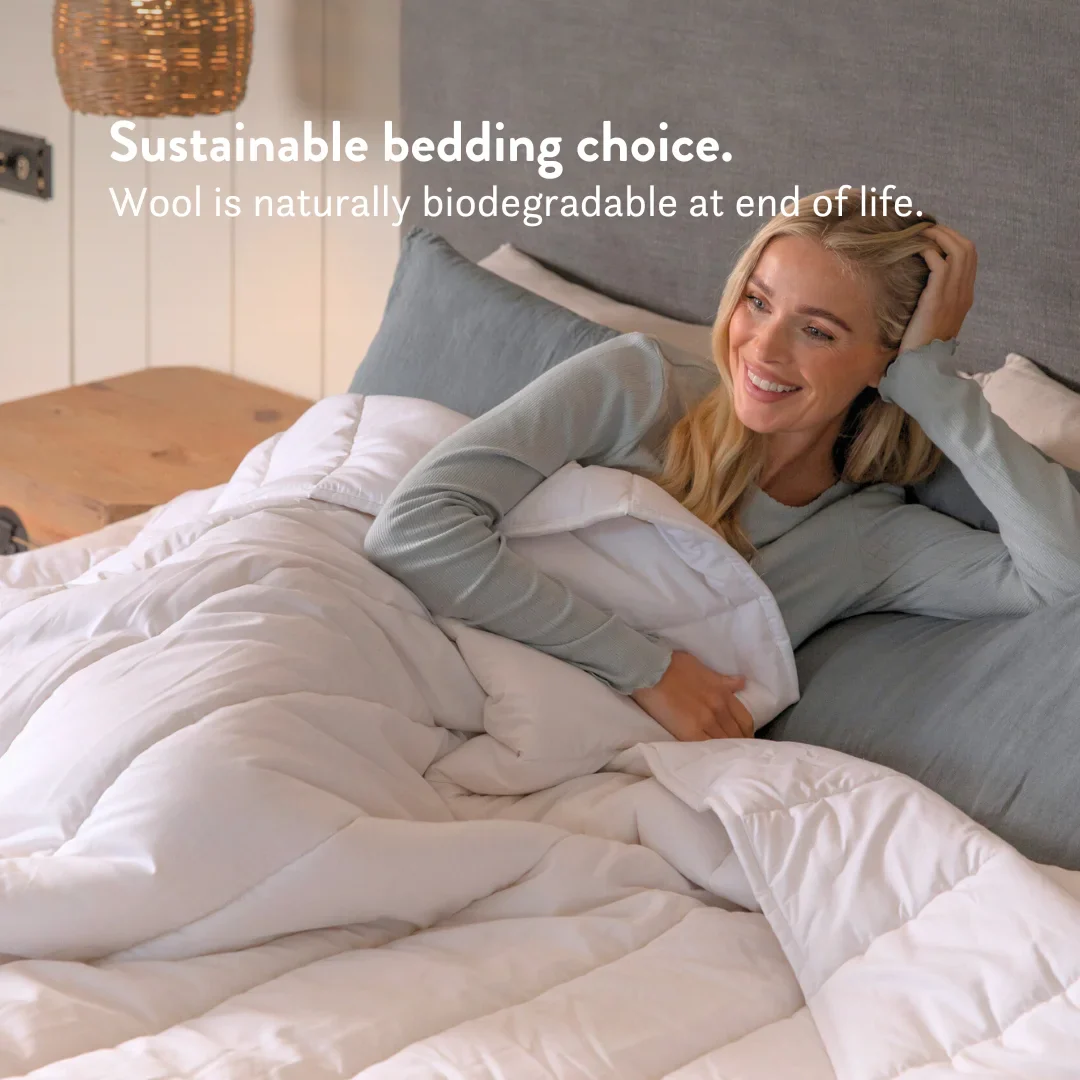 Summer British Wool Duvet & 100% Cotton (4-7 Tog) - Image 7