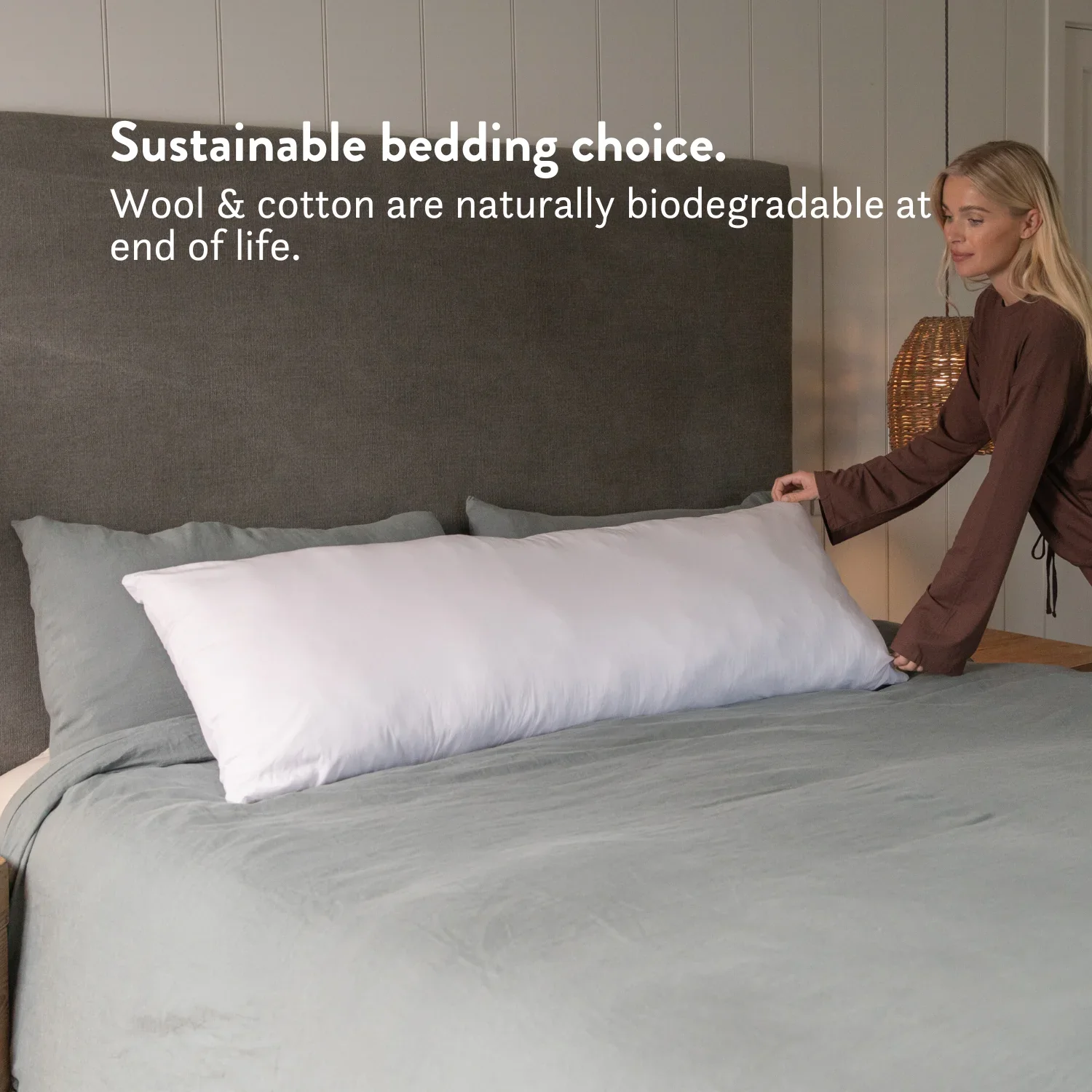 Wool Body Pillow - Side Sleep & Pregnancy - Image 6